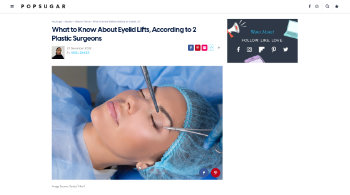 What to Know About Eyelid Lifts, According to 2 Plastic Surgeons Beverly Hills, CA