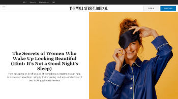 The Secrets of Women Who Wake Up Looking Beautiful (Hint: It’s Not a Good Night’s Sleep) Beverly Hills, CA