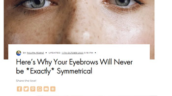Here’s Why Your Eyebrows Will Never be *Exactly* Symmetrical Beverly Hills, CA